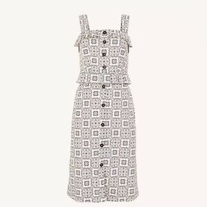 Ann Taylor Tiled Ruffle Sheath Dress